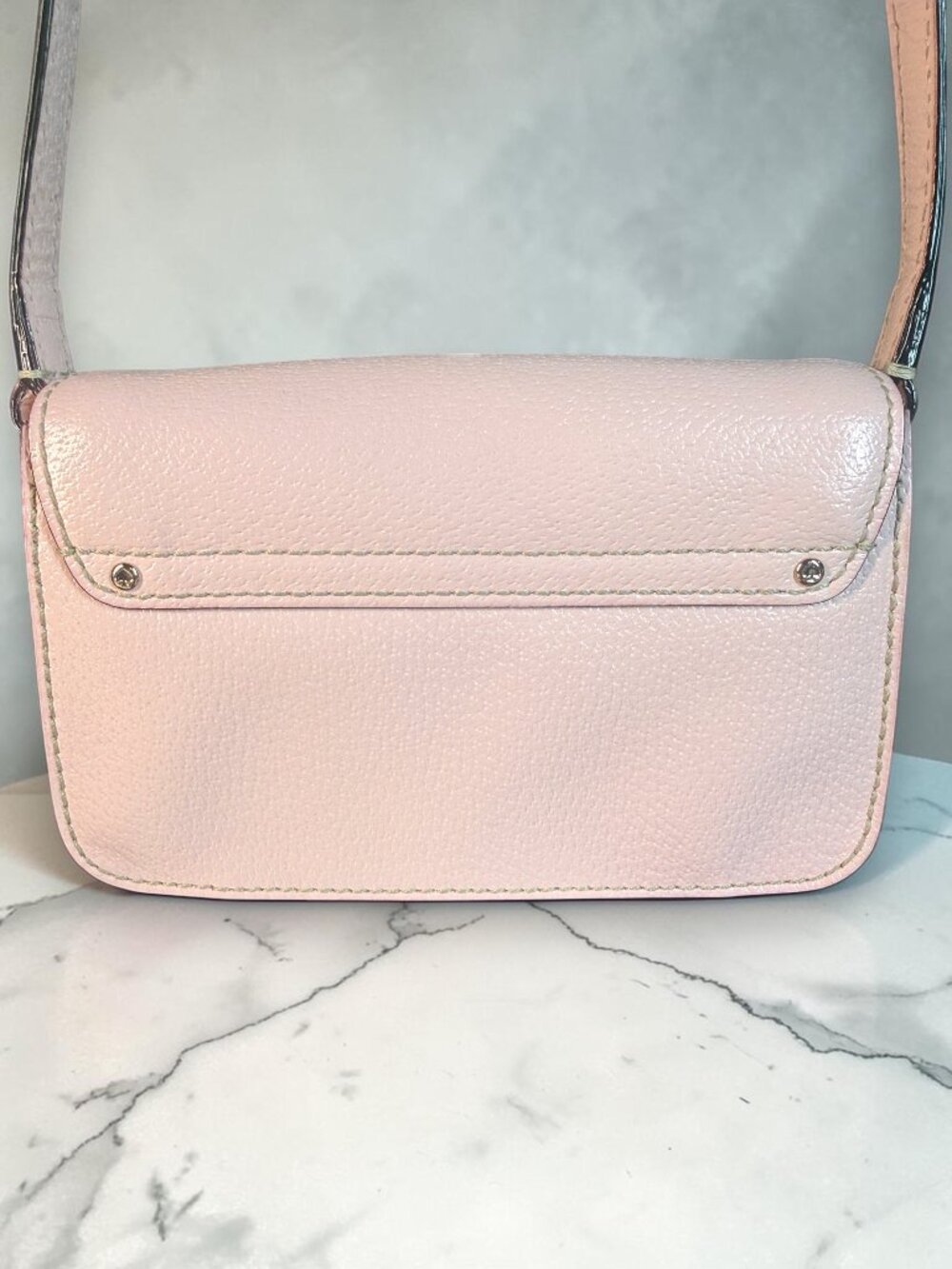 Kate Spade Wellesley Fynn "Ballet Slipper Pink" Leather Crossbody Bag - Picture 6 of 13